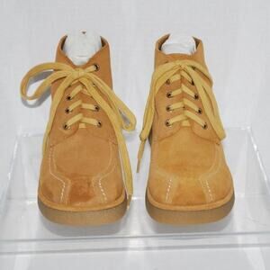 Girls Suede Leather Ankle Boots - Size 5